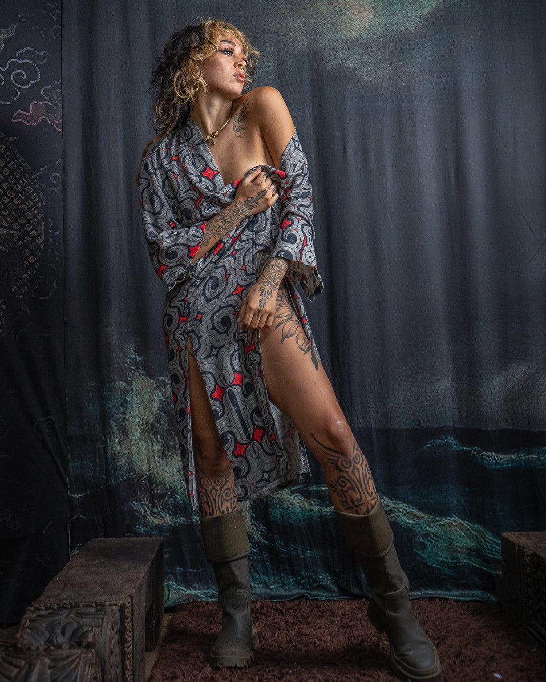 Open Kimono / Chinese Silk Unique Pieces - Raw MU TRIBE